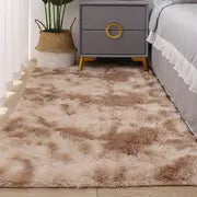 Alfombra suave de tie dye para dormitorio y salón