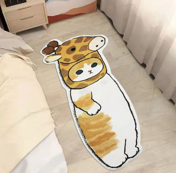 Alfombra de Felpa de Gato Adorable