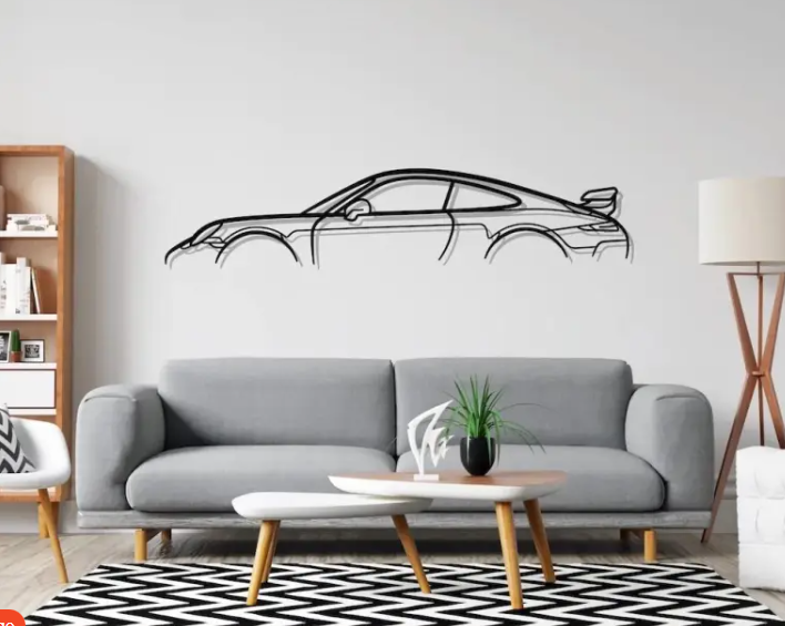 Decoración de Pared de Coche Deportivo
