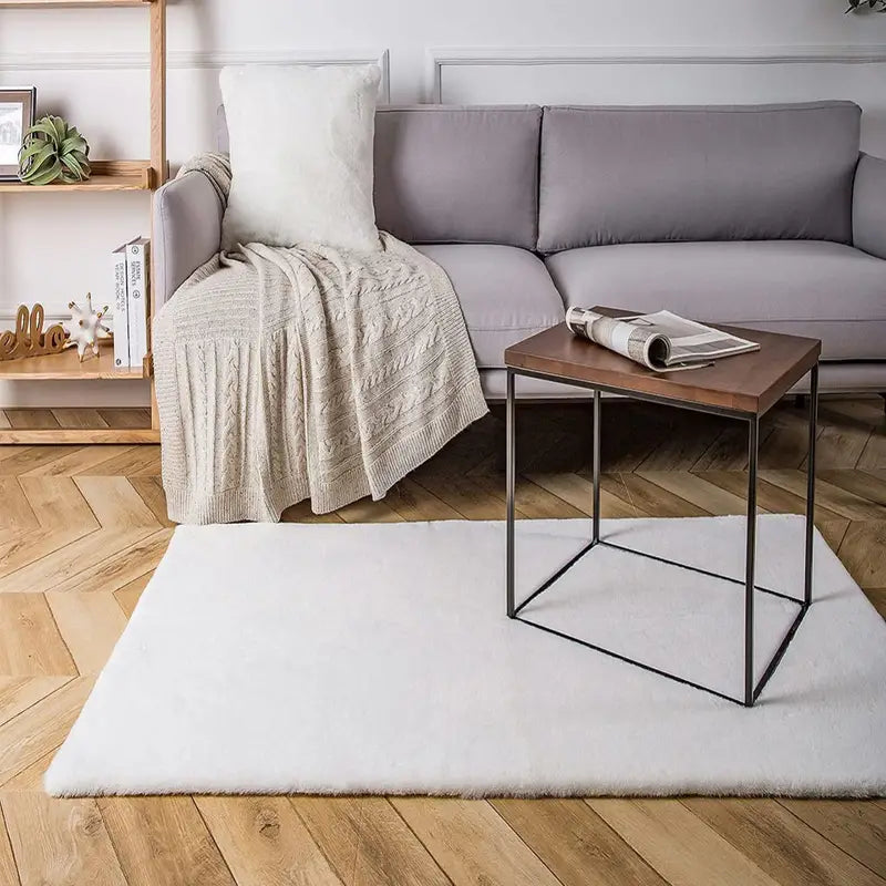 Alfombra de piel sintética para dormitorio y salón (1 pieza)